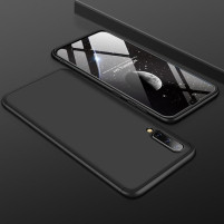 Твърд калъф лице и гръб 360 градуса със скрийн протектор FULL Body Cover за Samsung Galaxy A50 A505F черен 